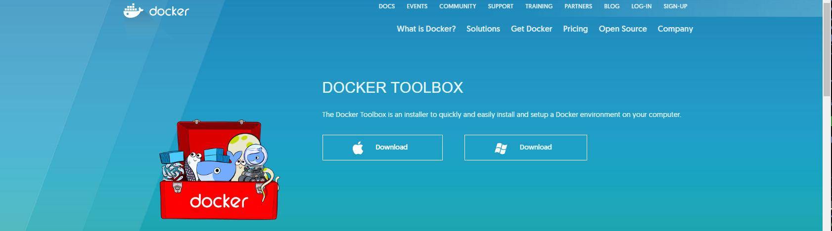 Docker main page
